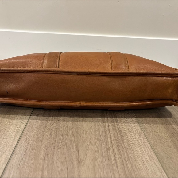 Vtg Coach Leather Embassy Briefcase Purse Handbag British Tan Brown Made in USA - Picture 6 of 12